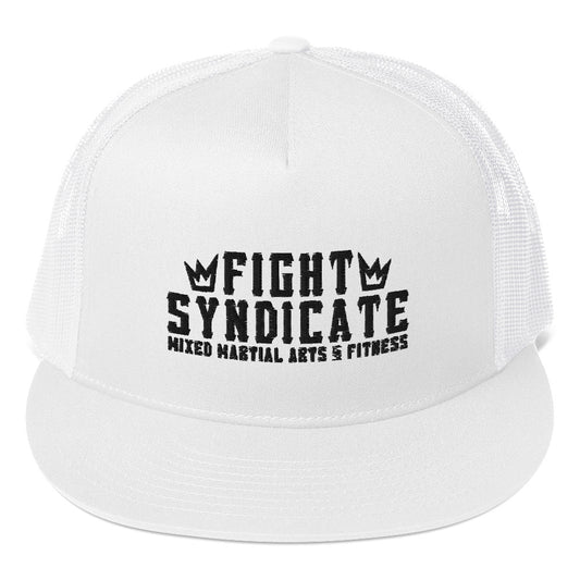 Fight Syndicate Black Embroidered Trucker Cap