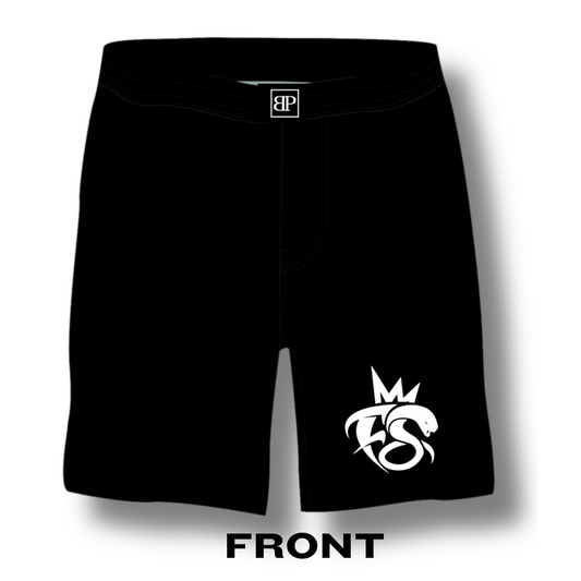Fight Syndicate All Black FS Fight Shorts